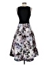 Xscape Floral Black Cocktail Dress Size 2 - photo 2