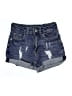 Justice Blue Denim Shorts Size 8 - photo 1