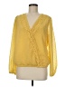 Shein Yellow Long Sleeve Blouse Size M - photo 1