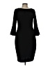 Calvin Klein Solid Black Cocktail Dress Size 12 - photo 1
