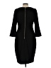 Calvin Klein Solid Black Cocktail Dress Size 12 - photo 2