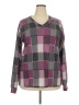 Heimish U.S.A Plaid Purple Pullover Sweater Size 2X - photo 1