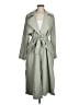 River Island 100% Polyester Green Trenchcoat Size M - photo 1