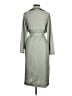 River Island 100% Polyester Green Trenchcoat Size M - photo 2