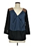 Ann Taylor Color Block Blue 3/4 Sleeve Blouse Size M - photo 1
