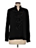 Chico's 100% Polyester Black Long Sleeve Blouse Size 1 (8) - photo 1