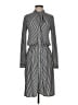Ann Taylor Stripes Gray Casual Dress Size S - photo 1