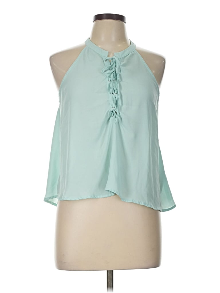 Pre-owned Forever 21 Sleeveless Blouse In Teal