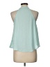 Forever 21 100% Polyester Teal Sleeveless Blouse Size L - photo 2