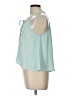 Forever 21 100% Polyester Teal Sleeveless Blouse Size L - photo 5