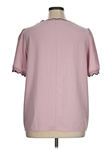 Shein Curve Short Sleeve Blouse (view 2)