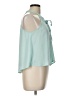 Forever 21 100% Polyester Teal Sleeveless Blouse Size L - photo 4