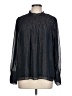Ann Taylor Black Long Sleeve Blouse Size L - photo 1