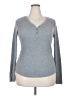 Time and Tru Gray Long Sleeve Henley Size XXL - photo 1
