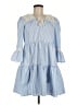 Aqua 100% Polyester Blue Casual Dress Size M - photo 1