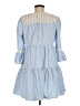 Aqua 100% Polyester Blue Casual Dress Size M - photo 2
