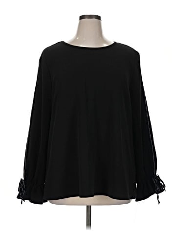 Shein Curve Long Sleeve Blouse (view 1)