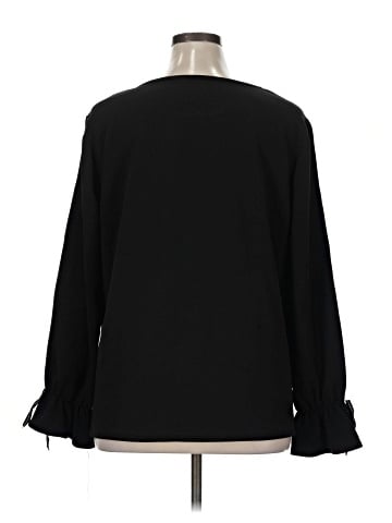 Shein Curve Long Sleeve Blouse (view 2)