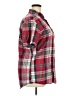 Old Navy 100% Cotton Plaid Red Short Sleeve Button-Down Shirt Size XXL - photo 4