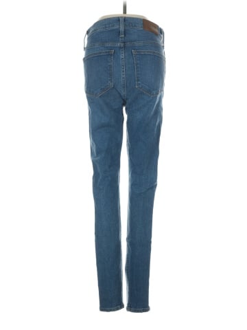 Madewell 10" High-Rise Skinny Jeans in Dewitt Wash: Button-Front TENCEL&trade; Denim Edition (view 2)