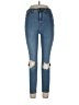 Free People Hearts Blue Jeans Size 31 Waist Regular - photo 1