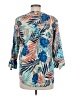 Cathy Tropical Blue 3/4 Sleeve Blouse Size M - photo 2