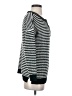 Pink Clover Stripes Gray Pullover Sweater Size S - photo 4