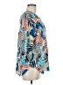 Cathy Tropical Blue 3/4 Sleeve Blouse Size M - photo 4