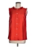 J.Crew 100% Silk Red Sleeveless Silk Top Size 8 (tall) - photo 1