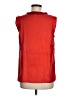 J.Crew 100% Silk Red Sleeveless Silk Top Size 8 (tall) - photo 2