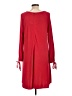 PREMISE Solid Red Casual Dress Size L - photo 2