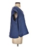 Three Dots 100% Cotton Blue Short Sleeve Top Size S - photo 4