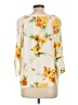 Chico's 100% Rayon Yellow 3/4 Sleeve Blouse Size Lg (2) - photo 2