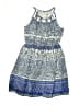 The Children's Place 100% Polyester Paisley Blue Dress Size 7/8 - photo 1