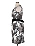 AGB Graphic Gray Cocktail Dress Size 16 - photo 5