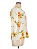 Chico's 100% Rayon Yellow 3/4 Sleeve Blouse Size Lg (2) - photo 4