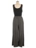 Trixxi 100% Polyester Solid Gray Black Jumpsuit Size M - photo 2
