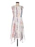 DKNY 100% Polyester Graphic Gray Cocktail Dress Size 6 - photo 1