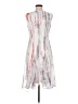 DKNY 100% Polyester Graphic Gray Cocktail Dress Size 6 - photo 2