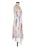 DKNY 100% Polyester Graphic Gray Cocktail Dress Size 6 - photo 4