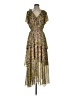 Lost + Wander 100% Polyester Paisley Yellow Cocktail Dress Size S - photo 1