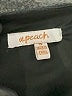 A. Peach 100% Polyester Black 3/4 Sleeve Top Size S - photo 7