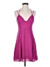 Express 100% Polyester Solid Pink Cocktail Dress Size 4 - photo 1