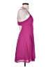 Express 100% Polyester Solid Pink Cocktail Dress Size 4 - photo 4