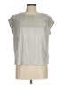 Evereve 100% Polyester Metallic Silver Sleeveless Blouse Size M - photo 1