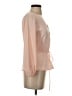 J.Crew 100% Polyester Tan 3/4 Sleeve Blouse Size 2 - photo 4