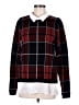 Tahari Plaid Red Pullover Sweater Size M - photo 1