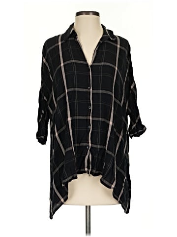 Trafaluc by Zara 3/4 Sleeve Button-Down Shirt (view 1)