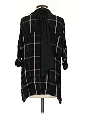 Trafaluc by Zara 3/4 Sleeve Button-Down Shirt (view 2)