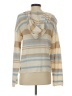 Wishlist 100% Acrylic Stripes Tan Pullover Sweater Size S - photo 2